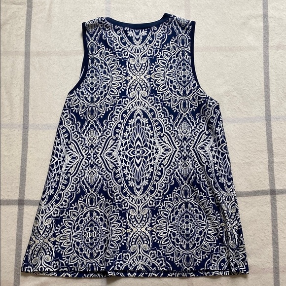 APT 9 Sleeveless Print Top Women's Size Petite Large - Picture 11 of 11